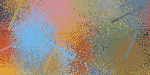 Brush painting. Artistic canvas. Oil art. 2d illustration. Texture backdrop. Creative chaos structure element.