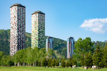 Hoshino Resorts Tomamu in Nakatomamu, Shimukappu Village, Yufutsu District, Hokkaido, Japan