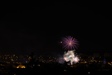 Fireworks at Limoges, France, July 2019