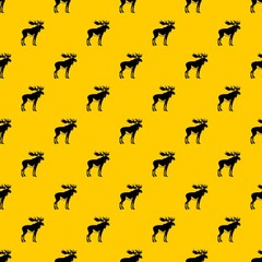 Moose pattern seamless vector repeat geometric yellow for any design