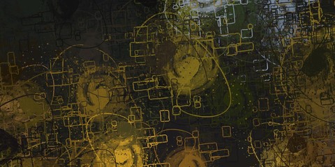 Canvas painting. Colorful background texture. 2d illustration. Texture backdrop. Creative chaos structure.