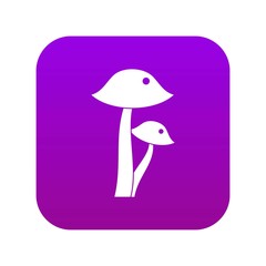 Honey fungus icon digital purple for any design isolated on white vector illustration