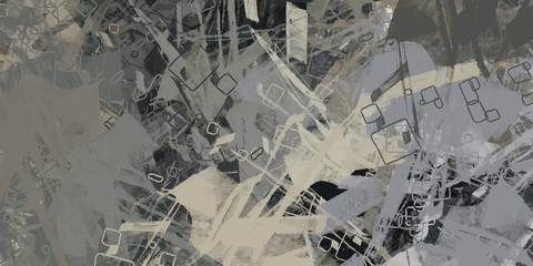 Canvas painting. Colorful background texture. 2d illustration. Texture backdrop. Creative chaos structure.