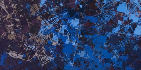 Canvas painting. Colorful background texture. 2d illustration. Texture backdrop. Creative chaos structure.