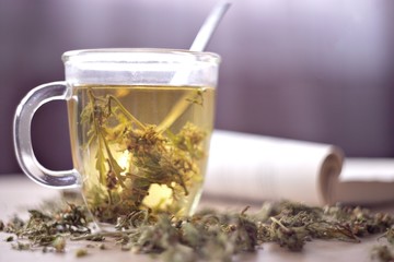Cannabis herbal tea