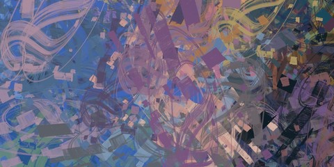 Canvas painting. Colorful background texture. 2d illustration. Texture backdrop. Creative chaos structure.