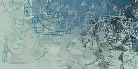 Canvas painting. Colorful background texture. 2d illustration. Texture backdrop. Creative chaos structure.