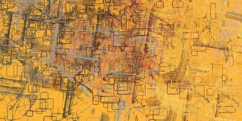 Canvas painting. Colorful background texture. 2d illustration. Texture backdrop. Creative chaos structure.