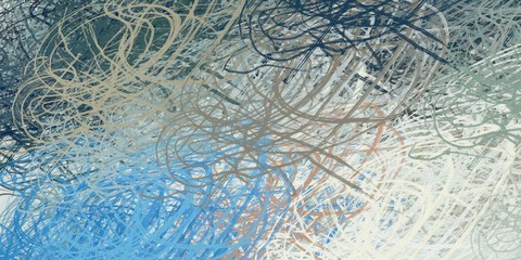 Digital sketch on colorful wall. 2d illustration. Texture backdrop painting. Creative chaos structure.