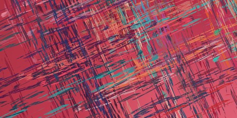 Obraz premium Crazy sketch random pattern. Creative chaos and variety structure. Modern art drawing painting. 2d illustration. Digital texture wallpaper. Artistic sketch draw backdrop material. 
