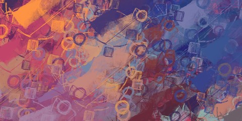 Handmade surreal abstract pattern. Modern artistic canvas. 2d illustration. Texture backdrop painting. Creative chaos structure.