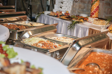 Food banquet in restaurants events and weddings