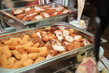 Food banquet in restaurants events and weddings