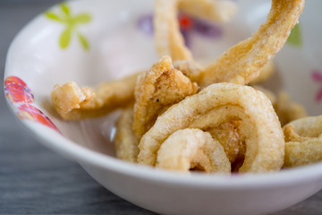 Thai crispy pork rinds