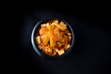 A Korean stew with fermented kimchi called Kimchi Jjigae