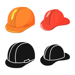 Isolated object of clothing and cap symbol. Set of clothing and beret stock vector illustration.