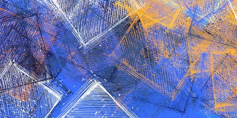 Crazy sketch random pattern. Creative chaos and variety structure. Modern art drawing painting. 2d illustration. Digital texture wallpaper. Artistic sketch draw backdrop material. 