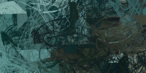 Crazy sketch random pattern. Creative chaos and variety structure. Modern art drawing painting. 2d illustration. Digital texture wallpaper. Artistic sketch draw backdrop material. 