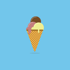 ice cream icon design - vector illustration.