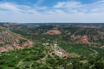 Fototapeta na wymiar View over Palo Duro Canyon State Park, Texas, USA