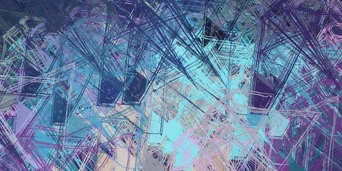 Art wallpaper. Digital canvas. 2d illustration. Texture backdrop painting. Creative chaos structure.