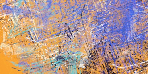 Art wallpaper. Digital canvas. 2d illustration. Texture backdrop painting. Creative chaos structure.