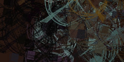 Crazy sketch random pattern. Creative chaos and variety structure. Modern art drawing painting. 2d illustration. Digital texture wallpaper. Artistic sketch draw backdrop material. 