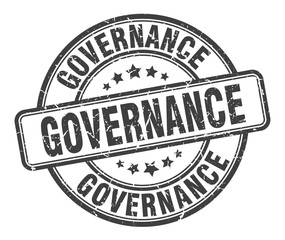 governance stamp. governance round grunge sign. governance