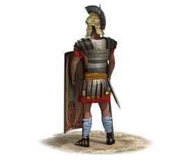 Naklejka premium 3D rendering, warrior character, illustration