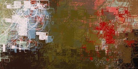 Vintage old fashion painting. 2d illustration. Texture backdrop. Creative chaos structure.