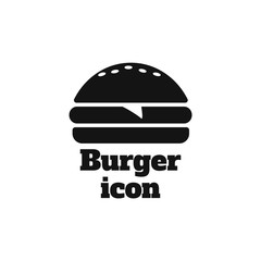 Fast food icon. Burger icon vector. Burger sign or symbol