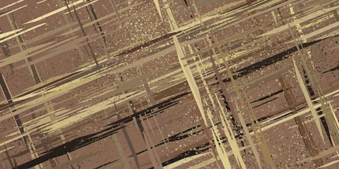 Vintage old fashion painting. 2d illustration. Texture backdrop. Creative chaos structure.