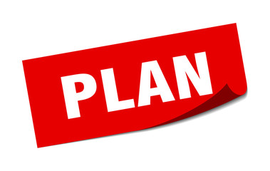 plan sticker. plan square isolated sign. plan