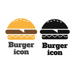 Burger icon. Burger icon vector. Burger sign or symbol
