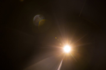 Lens Flare Orange Bright