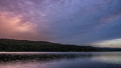 Dawn in Yalguba on Lake Onega