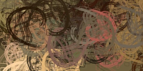 Vintage old fashion painting. 2d illustration. Texture backdrop. Creative chaos structure.