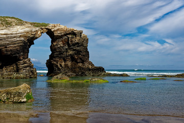 Fototapeta na wymiar Die Küste von Galicien in der Nähe von Ribadeo, Costa del norte