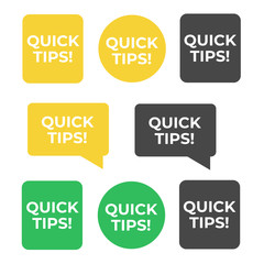 Quick tips helpful tricks emblems. Helpful tip quick idea