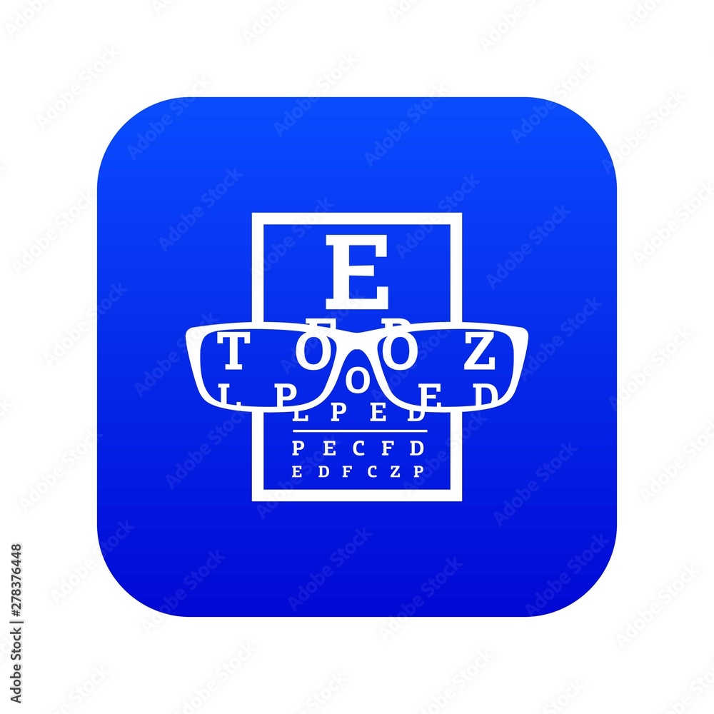 Poster myopia icon. simple illustration of myopia vector icon for web