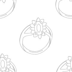 jewelry accessories seamless fashion pattern hand drawn