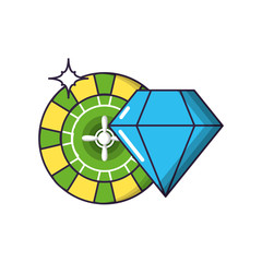 Obraz premium casino roulette game with diamond