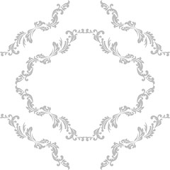 floral seamless pattern abstract leaves, swirls