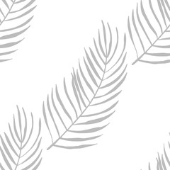 Fototapeta premium seamless floral pattern tropical palm leaves