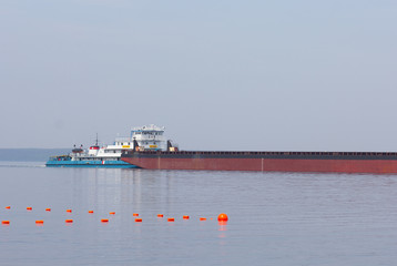 Big ship on the river 