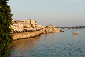 Syracuse au coucher de soleil