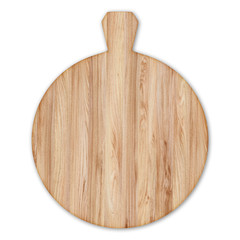 Round boards for pizza from the wood, 3D illustrations.