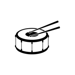 Drum music instrument icon vector illustration - vector