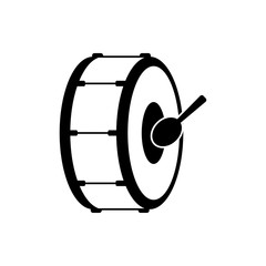 Drum music instrument icon vector illustration - vector