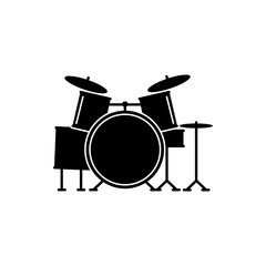Drum music instrument icon vector illustration - vector